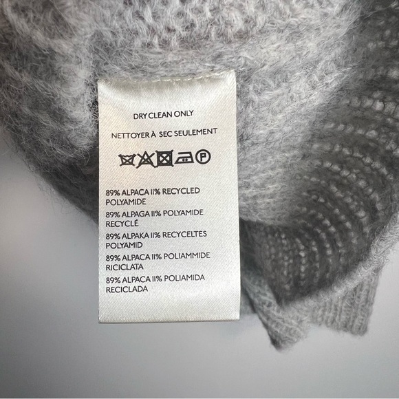 🐑 NWT Free People Dream Maker Vest Light Heather Grey | Sz Small | Alpaca Blend - Picture 9 of 11